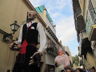 Cercavila amb la colla de Gegants, Capgrossos, Grallers i Timbalers d'Alella