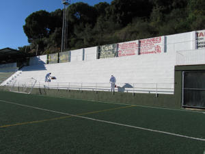 Camp de futbol pintat