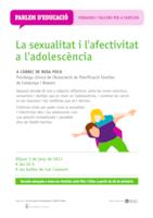 cartell Sexualitat i Afectivitat a l'adolescència