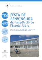 cartell Festa ampliaci&oacute; Fabra