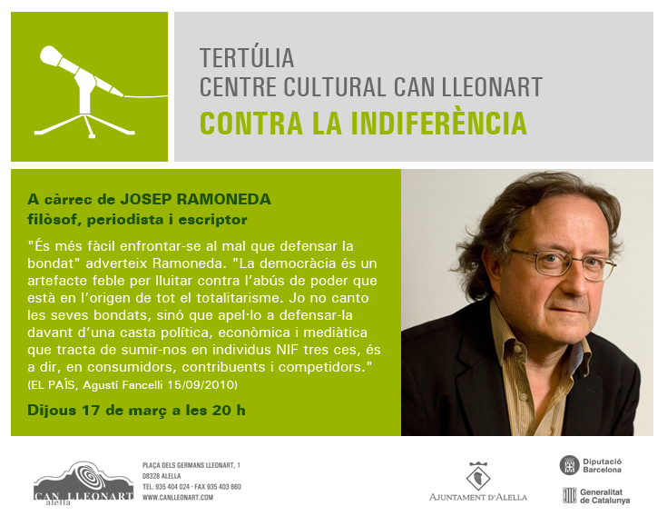 flyer tertúlia Ramoneda flyer tertúlia Ramoneda