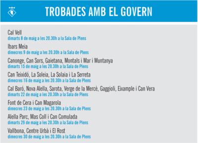 Trobades amb el Govern