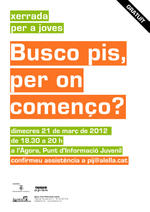 cartell xerrada 'Busco pis'
