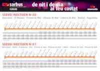 Nous horaris Nit Bus l&iacute;nia N-80 i N-81