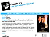 Cinema VO. The remains of the day