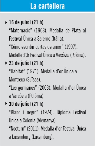 Cartellera cicle cinema Toni Garriga i Jan Baca