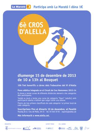Cartell 6&egrave; Cros d'Alella