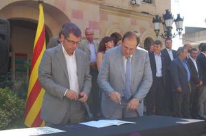 Signatura Declaraci&oacute; de Vilassar de Dalt d'alcaldes i alcaldesses del Maresme