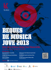 Cartell Beca m&uacute;sica jove 2013