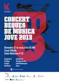 Cartell concert beques de m&uacute;sica jove 2013