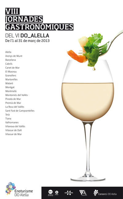 Cartell Jornades Gastron&ograve;miques del Vi DO Alella