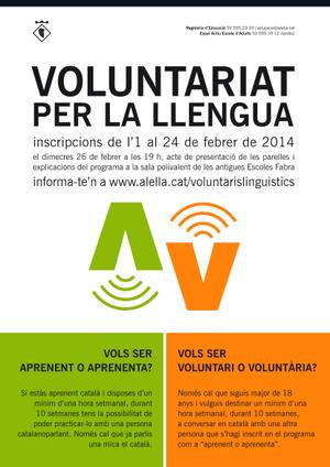 Cartell voluntaris lingüístics 2014
