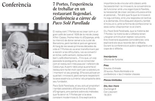 Confer&egrave;ncia Paco Sol&eacute;