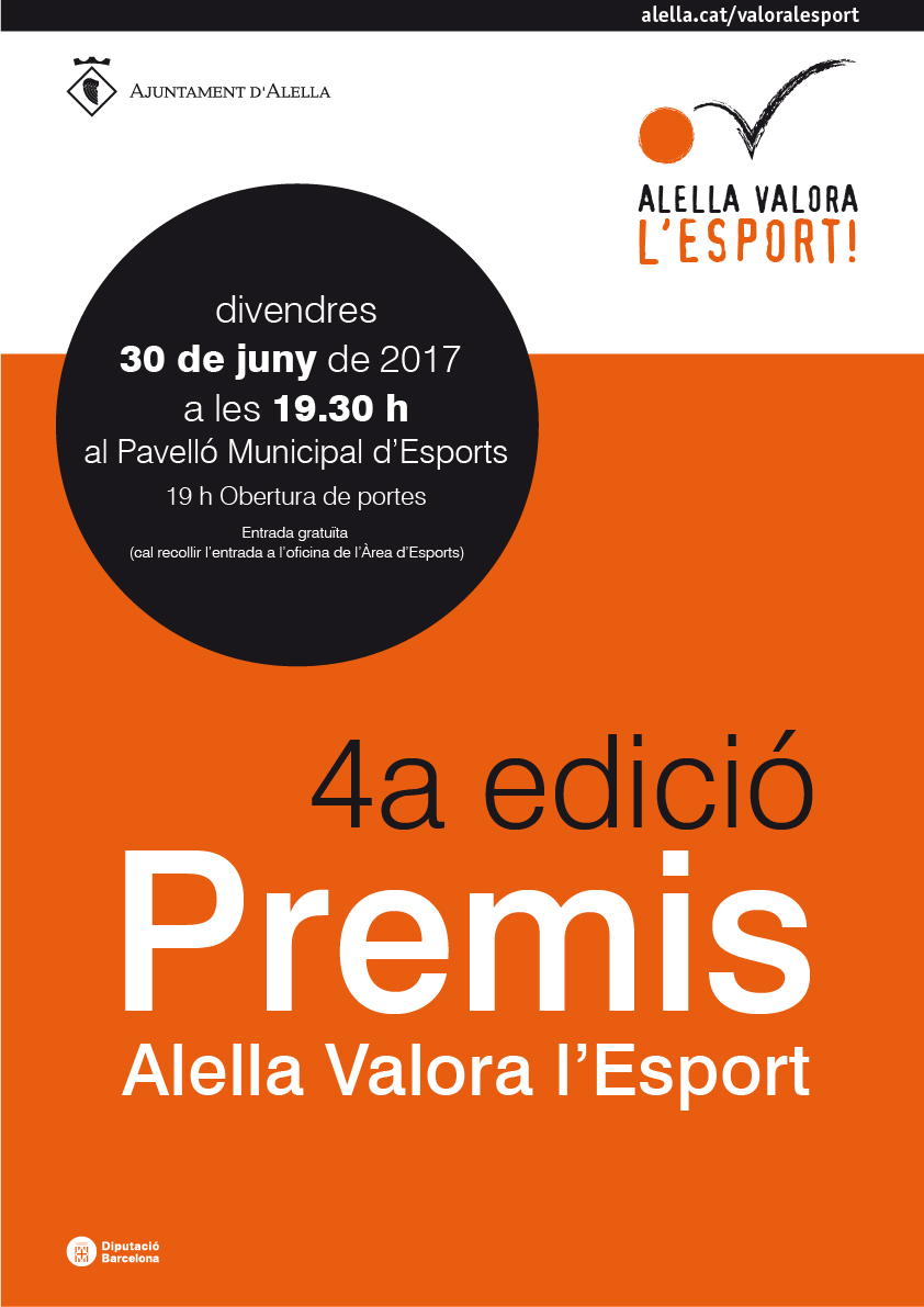 Premis Alella Valora l'Esport 2017