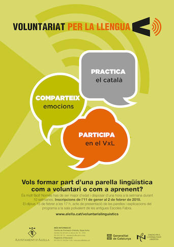 Voluntariat per la llengua 2018