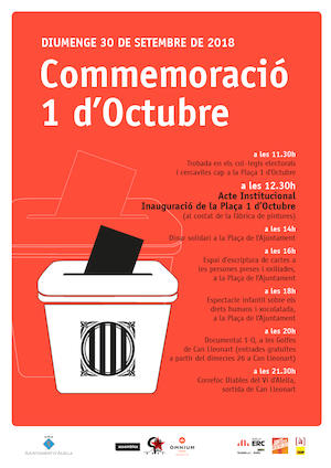 Comnmemoraci&oacute; de l'1 d'Octubre