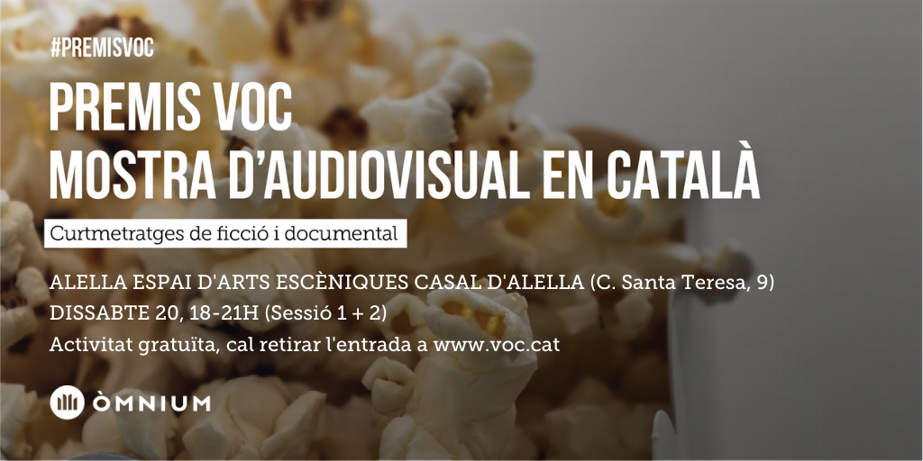 Els premis VOC de curtmetratges en català arriben a Alella