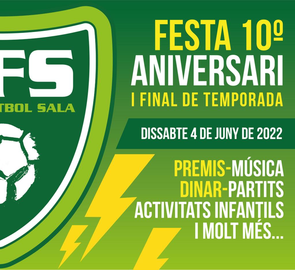 Celebració 10è aniversari i final de temporada del Club esportiu Alella Futbol Sala