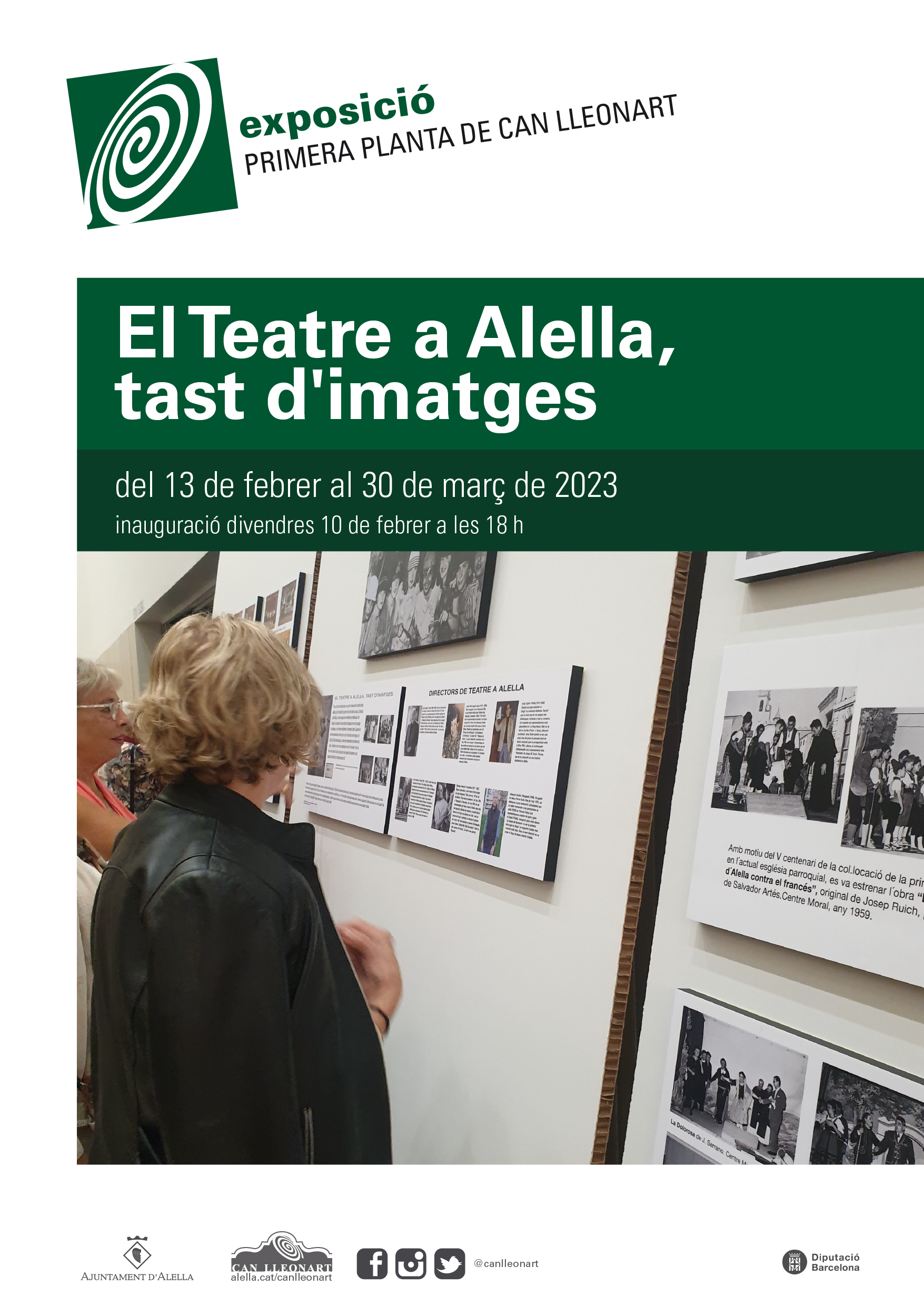 Can Lleonart acull la mostra "El teatre a Alella, tast d'imatges"