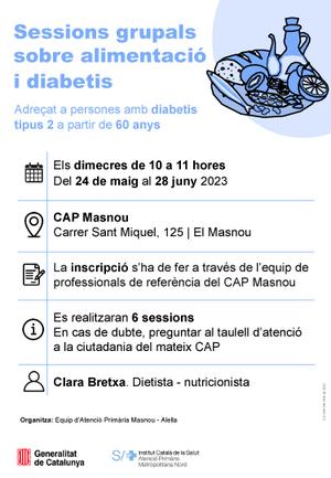Cartell sessions grupals diabetis