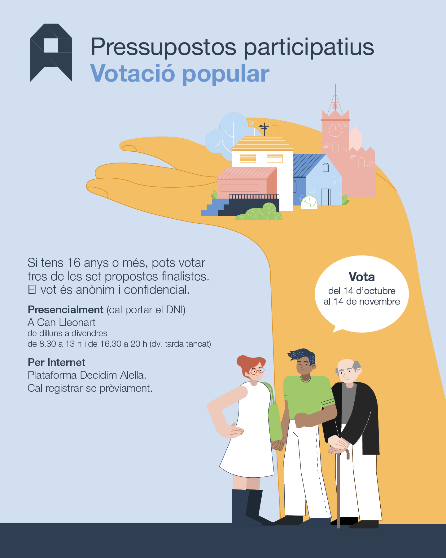 Fins al 14 de novembre es poden votar les propostes finalistes dels pressupostos participatius