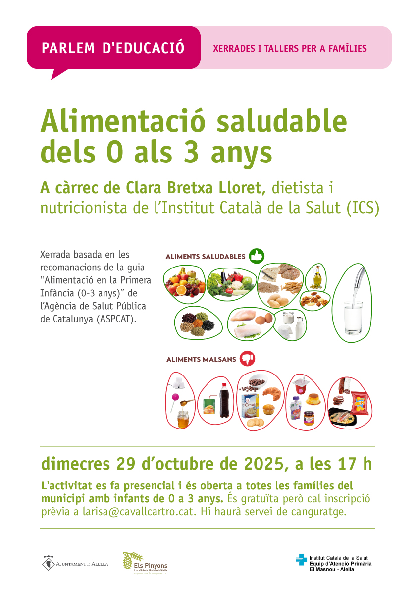Parlem d'educació. Alimentació saludable del 0 a 3 anys