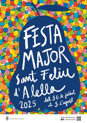 Cartell Festa Major blau