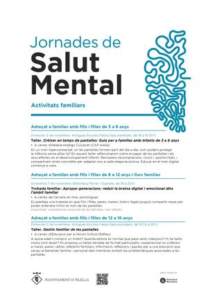 Activitats familiar Jornades de Salut Mental