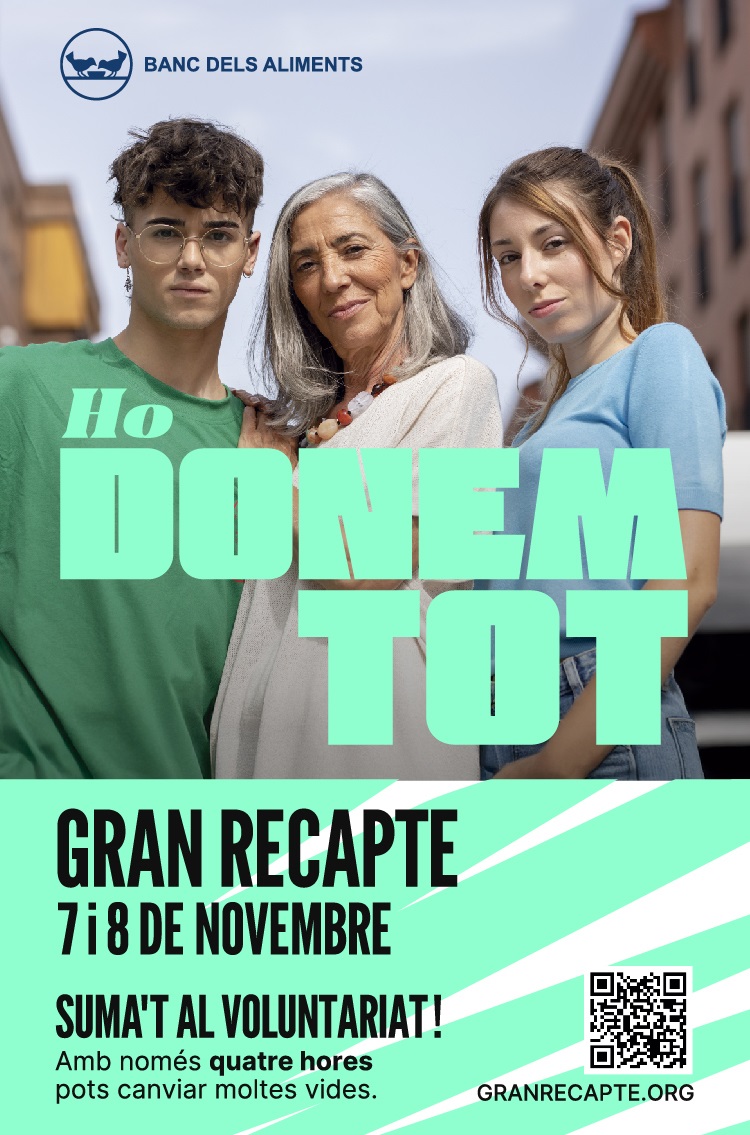 El Gran Recapte del banc d'aliments, el 7 i 8 de novembre