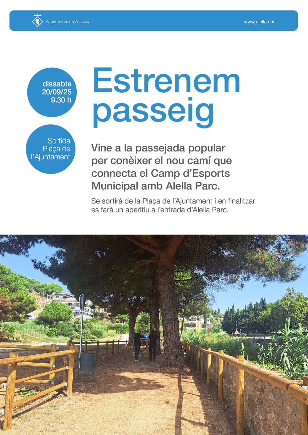 Estrenem passeig. Passejada popular fins a Alella Parc
