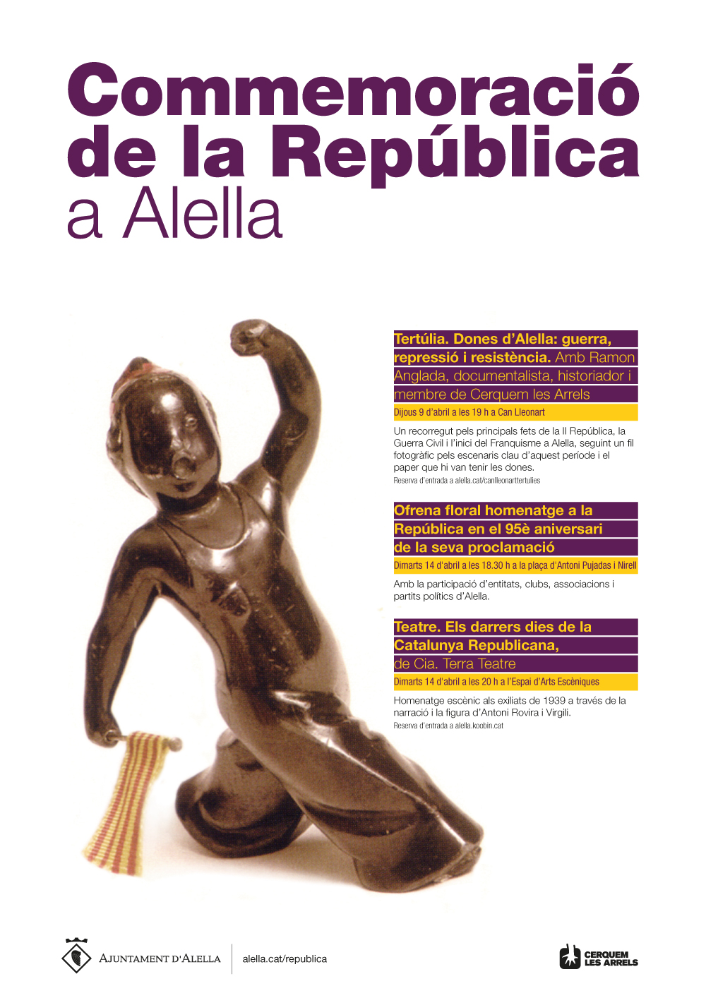 Álella commemorarà els 95 anys de la proclamació de la 2a República
