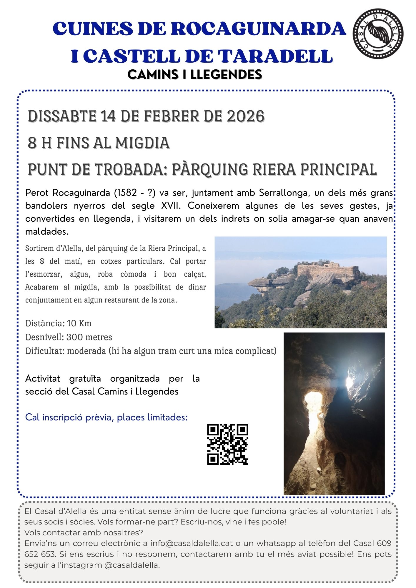 Camins i llegendes Casal febrer