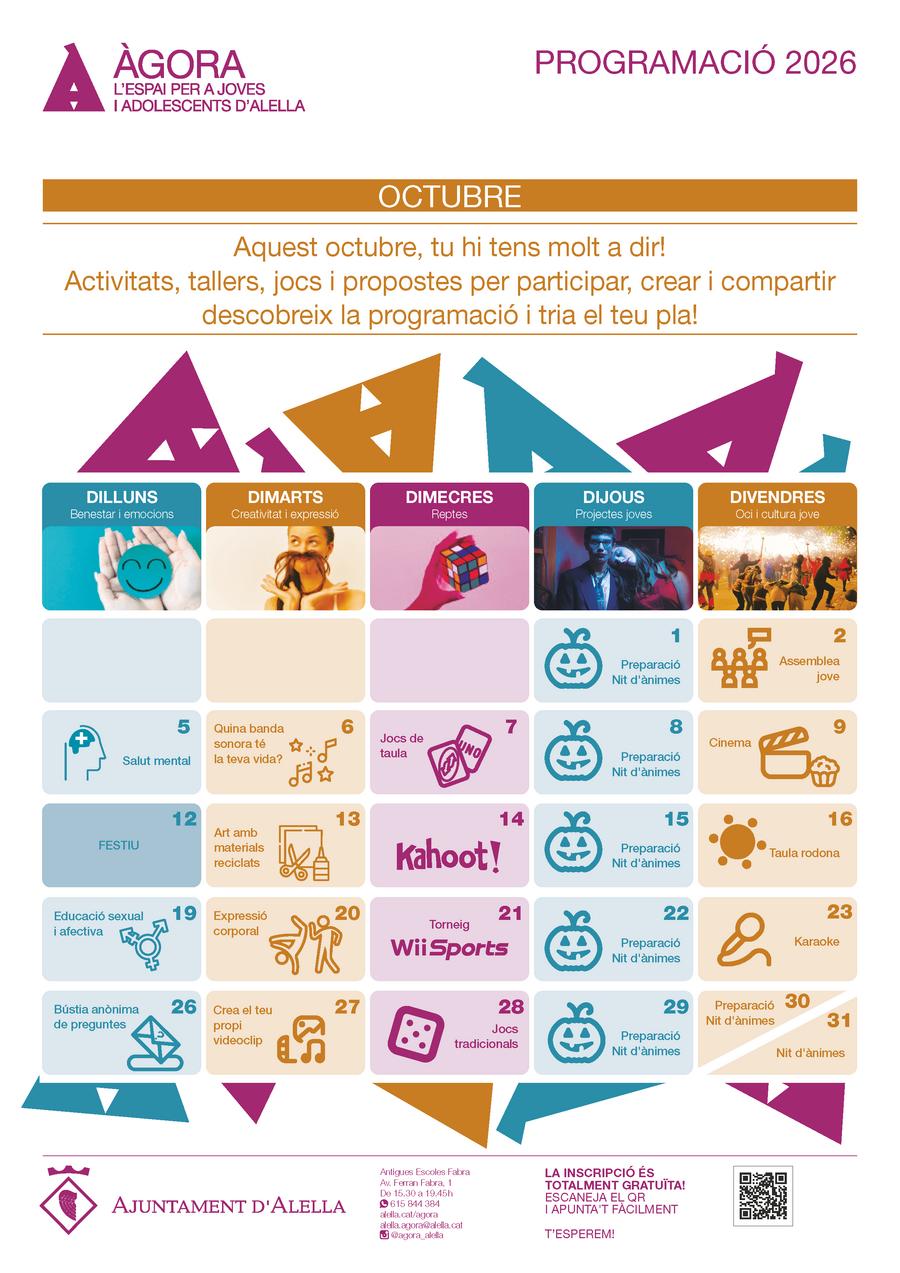 Programaci&oacute; octubre
