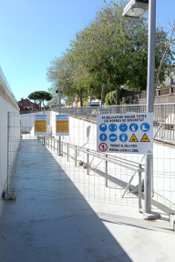 Rampa pavell&oacute; tancada