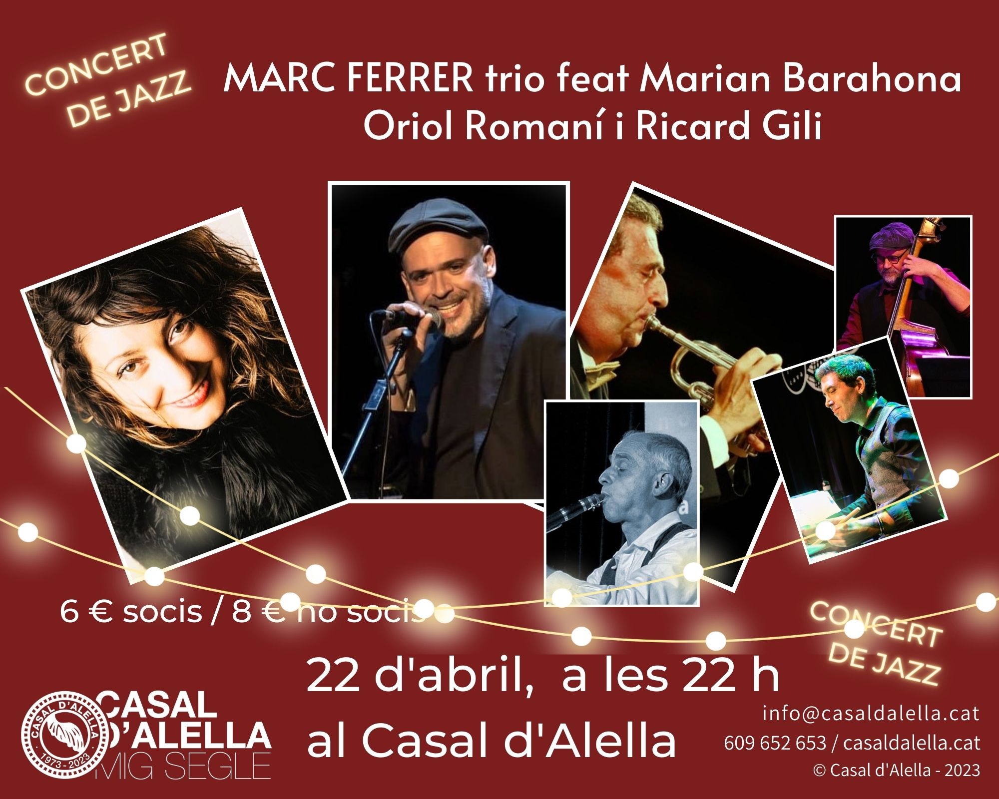 Sessió de jazz amb Marc Ferrer trio feat Marian Barahona, Oriol Romaní i Ricard Gili