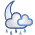 Ennuvolat amb pluja nit